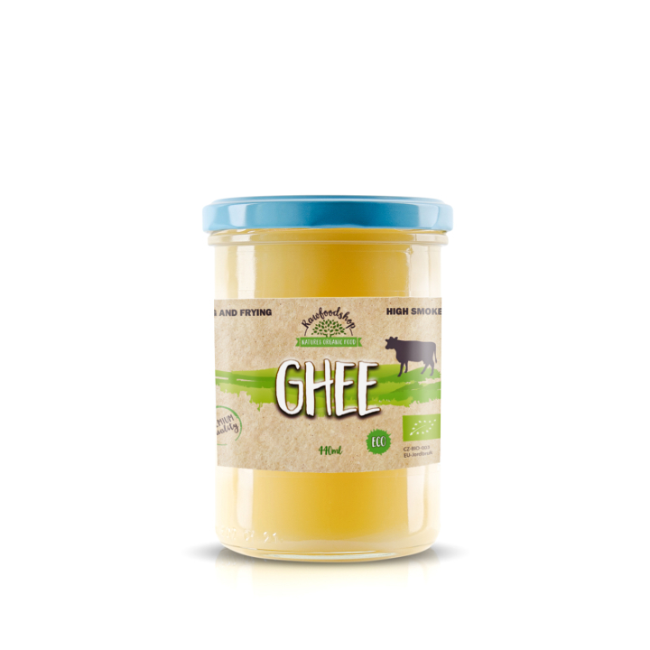 Ghee LUOMU 440 ml ryhmässä Raaka-aineet / Ruokakomero / Voi & Kermaiset Levitteet @ Rawfoodshop Scandinavia AB (8591344)