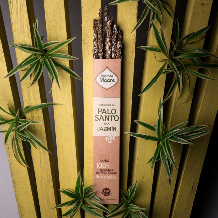 Palo Santo & Jasminikynttilät 8 kpl ryhmässä Koti & Sielu / Tunnelma & tuoksu / Suitsuke @ Rawfoodshop Scandinavia AB (9-01)