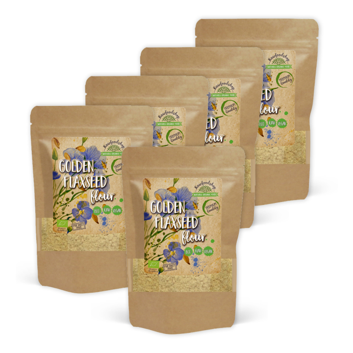Pellavajauho Keltainen LUOMU 500g x 5 pakettia ryhmässä Raaka-aineet / Leipominen / Jauhot @ Rawfoodshop Scandinavia AB (9341-SET5)