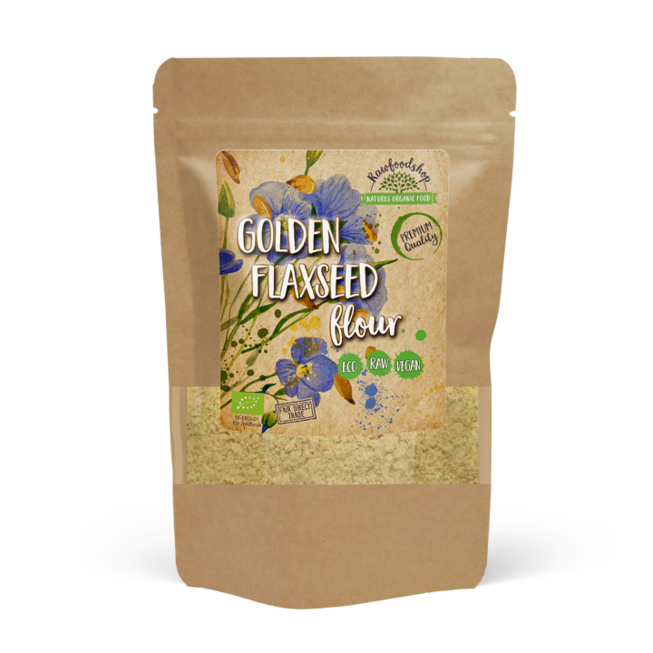 Pellavajauho Keltainen LUOMU 500g ryhmässä Raaka-aineet / Leipominen / Jauhot @ Rawfoodshop Scandinavia AB (9341)