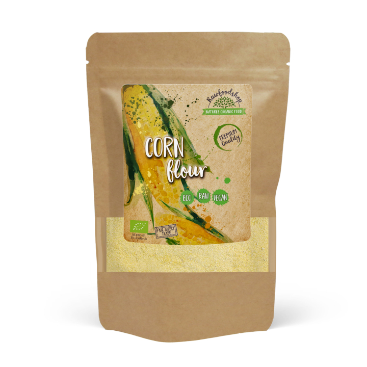 Maissijauho LUOMU 500g ryhmässä Raaka-aineet / Leipominen / Jauhot @ Rawfoodshop Scandinavia AB (AB012)