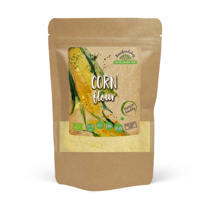Maissijauho LUOMU 500g ryhmässä Raaka-aineet / Leipominen / Jauhot @ Rawfoodshop Scandinavia AB (AB012)