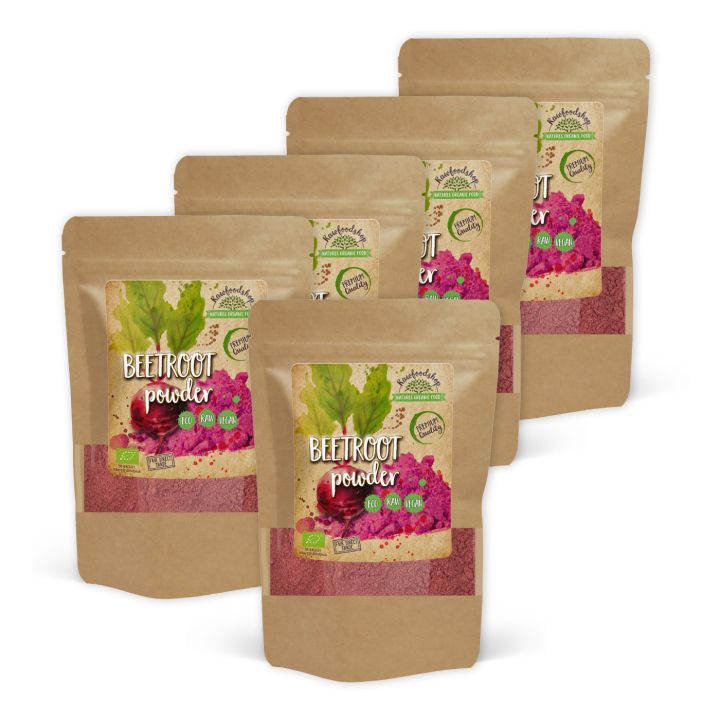 Punajuurijauhe LUOMU 125g x 5 pakettia ryhmässä Raaka-aineet / Terveysruoka / Vihreät Jauheet @ Rawfoodshop Scandinavia AB (AB026-SET5)