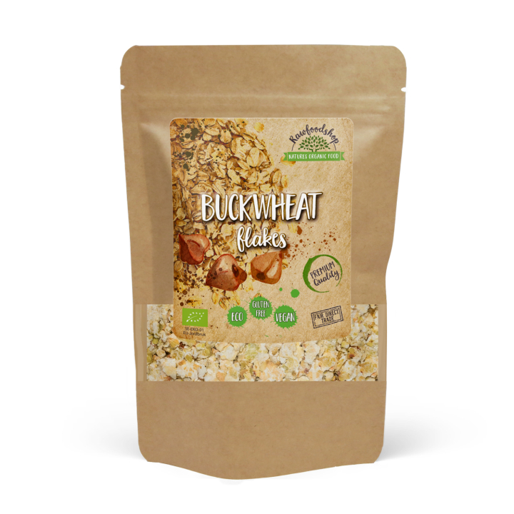 Tattarilastut LUOMU 500g ryhmässä Raaka-aineet / Leipominen / Viljat & Hiutaleet @ Rawfoodshop Scandinavia AB (AB044)