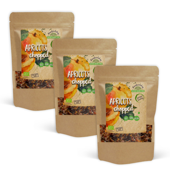 Aprikoosinpalat LUOMU 500g x 3 pakettia ryhmässä Raaka-aineet / Hedelmät & Marjat / Aprikoosi @ Rawfoodshop Scandinavia AB (AB047-SET3)