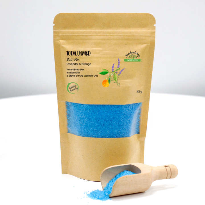 Kylpysuola Total Unwind 350g ryhmässä Iho & Vartalo / Kylpy & Spa / Kylpysuola @ Rawfoodshop Scandinavia AB (ABPCUL01)