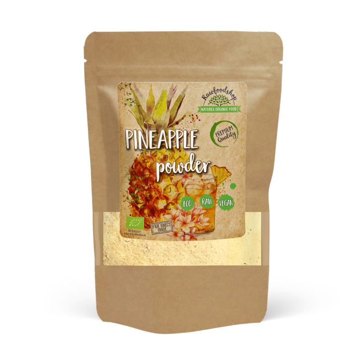 Ananasjauhe LUOMU 100g ryhmässä Raaka-aineet / Hedelmät & Marjat / Ananas @ Rawfoodshop Scandinavia AB (ANP10)