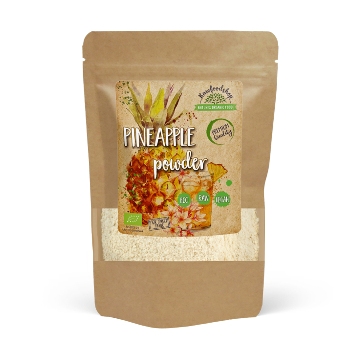 Ananasjauhe LUOMU 100g ryhmässä Raaka-aineet / Hedelmät & Marjat / Ananas @ Rawfoodshop Scandinavia AB (ANP10)