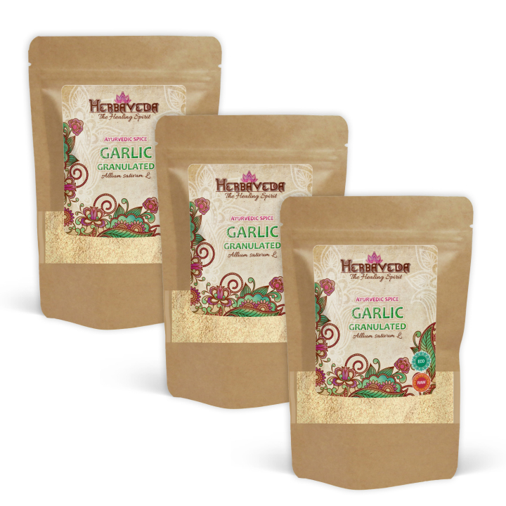 Valkosipulirouhe LUOMU 50g x 3 pakettia ryhmässä Raaka-aineet / Ruokakomero / Mausteet & Suola @ Rawfoodshop Scandinavia AB (B0410161-SET3)
