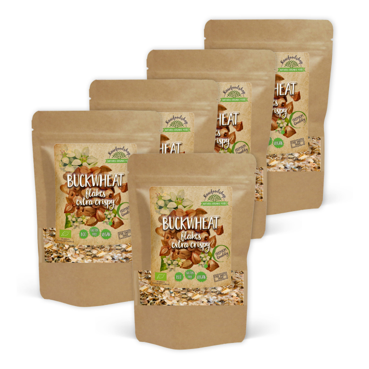 Tattarileseet Rapeat LUOMU 200g x 5 pakettia ryhmässä Raaka-aineet / Leipominen / Viljat & Hiutaleet @ Rawfoodshop Scandinavia AB (BFK20-SET5)