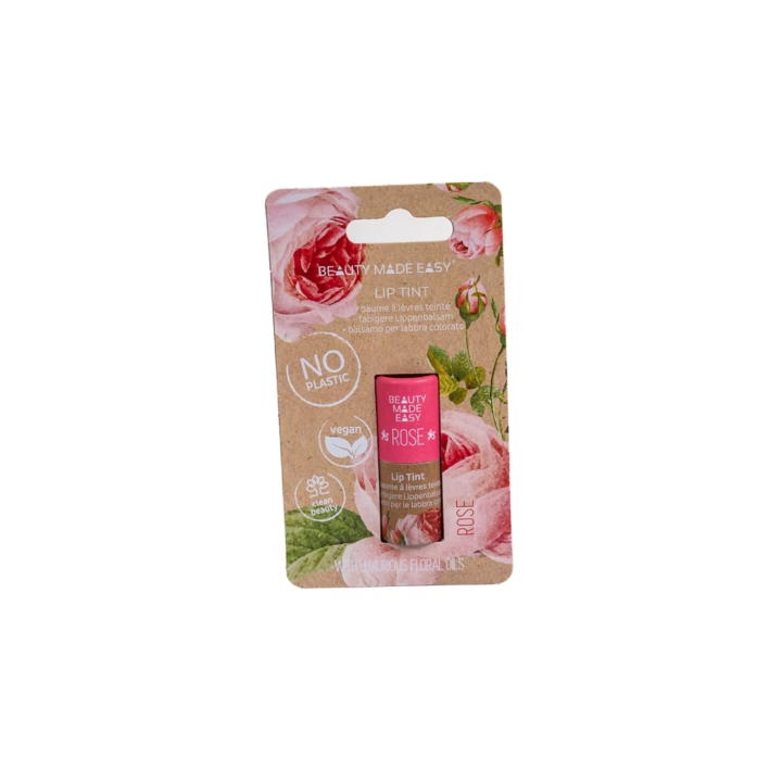 Sävyttävä huulivoide Rose 5,5g ryhmässä Iho & Vartalo / Kasvot / Huulihuolto @ Rawfoodshop Scandinavia AB (BMEROSE)