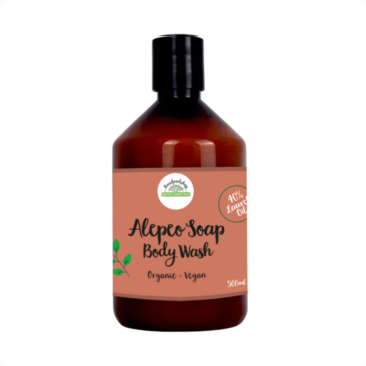 Aleppo Nestesaippua Laakerinlehtiöljy 40% LUOMU 500ml ryhmässä Iho & Vartalo / Vartalo / Käsisaippua @ Rawfoodshop Scandinavia AB (BN1108)