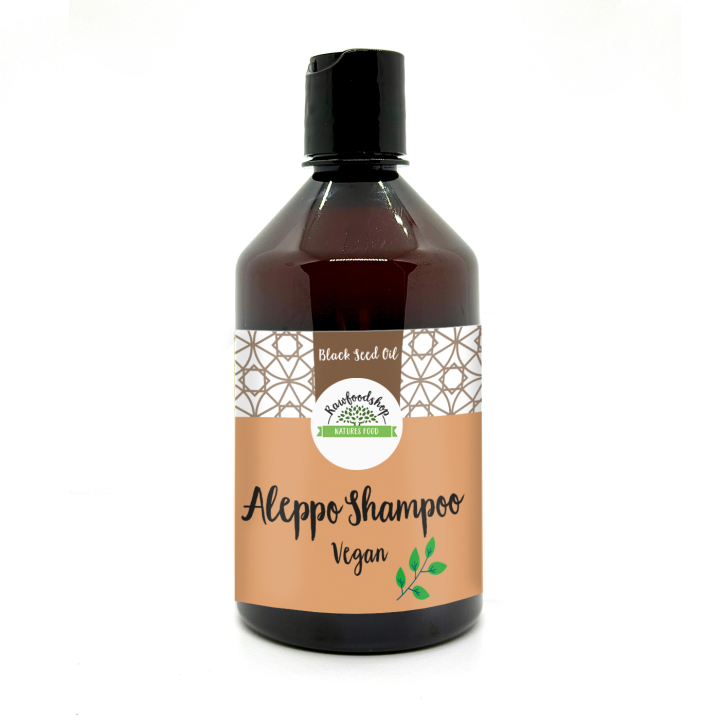 Aleppo Shampoo Mustakuminöljy 500ml ryhmässä Iho & Vartalo / Hiukset / Shampoo & Hoitoaine @ Rawfoodshop Scandinavia AB (BN1337)