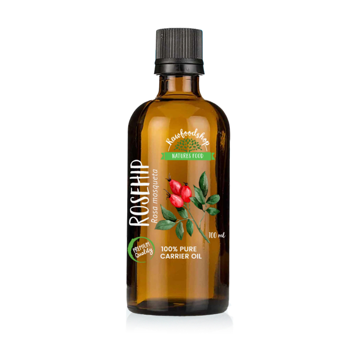 Ruusunmarjansiemenöljy 100ml ryhmässä OUTLET 20-80% / Iho & Vartalo 20-50% / Iho & Vartalo 20% @ Rawfoodshop Scandinavia AB (BOUL181)
