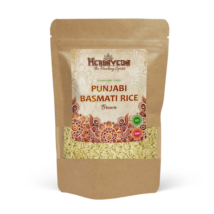 Punjabi Basmati Riisi Ruskea LUOMU 1kg ryhmässä Raaka-aineet / Ruokakomero / Riisi & Ohra @ Rawfoodshop Scandinavia AB (BRB105011)