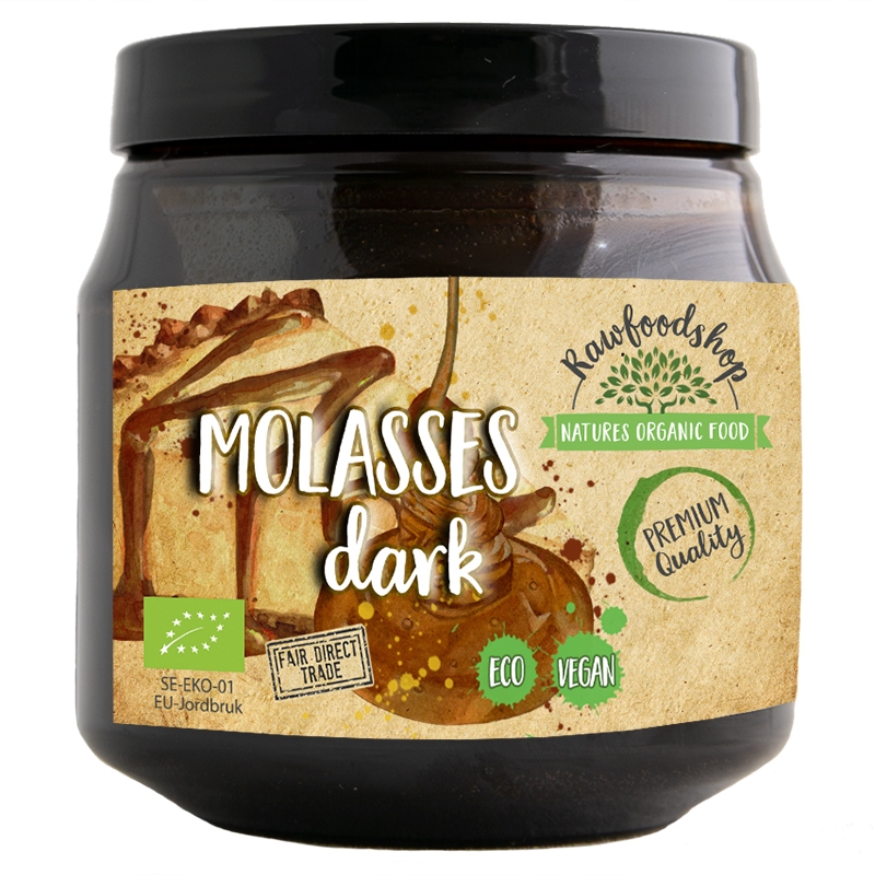Tumma Melassi LUOMU 500ml ryhmässä Raaka-aineet / Leipominen / Sokerointi @ Rawfoodshop Scandinavia AB (BSM255)