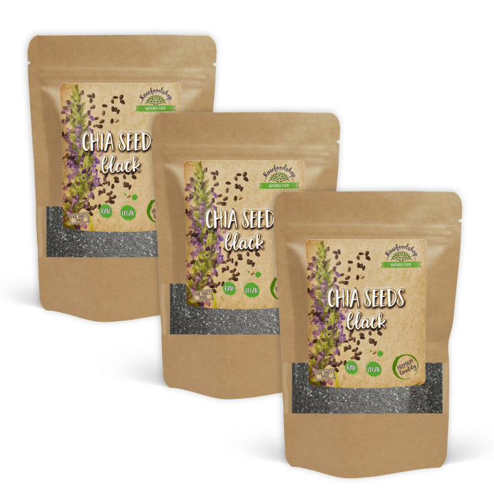 Chiansiemenet Mustat 1kg x 3 pakettia ryhmässä Raaka-aineet / Terveysruoka / Siemenet @ Rawfoodshop Scandinavia AB (CHISVA1-SET3)