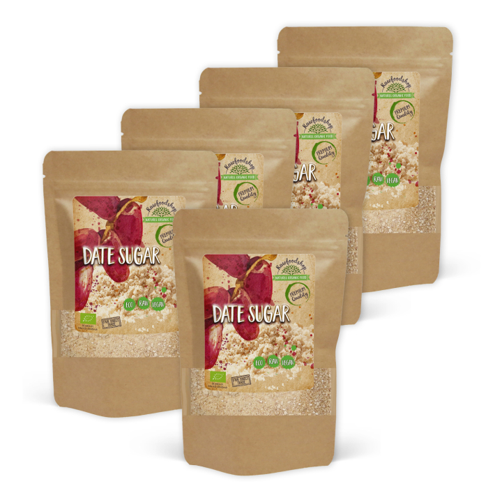 Taatelisokeri LUOMU 500g x 5 pakettia ryhmässä Raaka-aineet / Hedelmät & Marjat / Päivämäärät @ Rawfoodshop Scandinavia AB (DAD01-SET5)