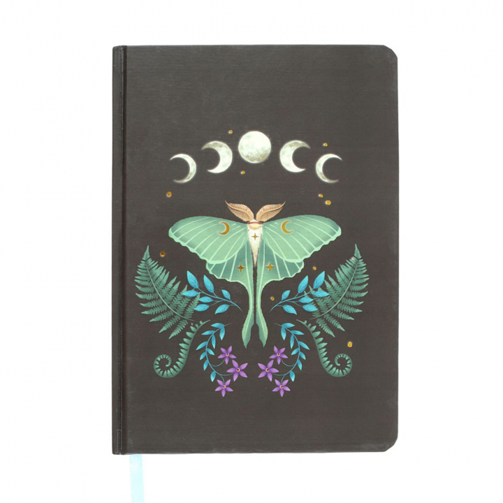 Luna Moth Muistikirja A5 ryhmässä Koti & Sielu / Harmoninen elämäntapa / Kirjat @ Rawfoodshop Scandinavia AB (DF78523)
