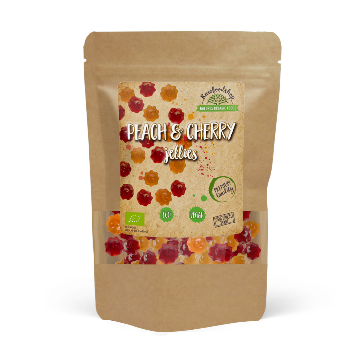 Persikka & Kirsikka Hedelmäkarkki LUOMU 100g ryhmässä Raaka-aineet / Karkkia & Suklaata / Karkkia @ Rawfoodshop Scandinavia AB (DUOSOLEIL5-100)