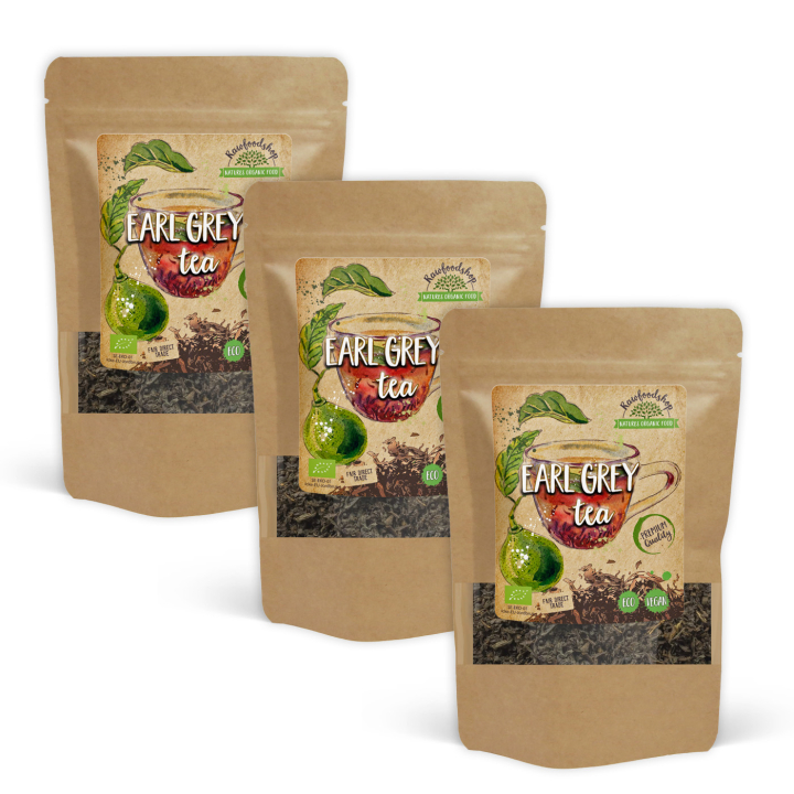 Earl Grey Tee LUOMU 100g x 3 pakettia ryhmässä Raaka-aineet / Juomat / Teet @ Rawfoodshop Scandinavia AB (EGT10-SET3)