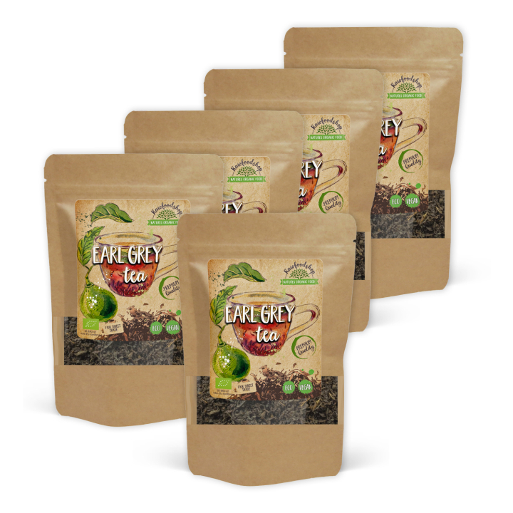 Earl Grey Tee LUOMU 100g x 5 pakettia ryhmässä Raaka-aineet / Juomat / Teet @ Rawfoodshop Scandinavia AB (EGT10-SET5)