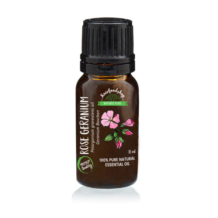 Eteerinen öljy Ruusugeraniumi 10ml ryhmässä Iho & Vartalo / Luonnollinen DIY / Eteeriset öljyt @ Rawfoodshop Scandinavia AB (EOUL-75)