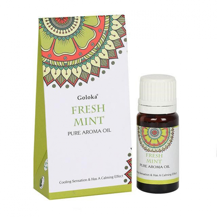 Goloka Fresh Mint Tuoksuöljy 10ml ryhmässä Koti & Sielu / Tunnelma & tuoksu / Tuoksuöljy @ Rawfoodshop Scandinavia AB (FO_35827)