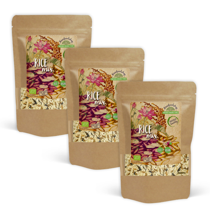 Riisi Mix LUOMU 500g x 3 pakettia ryhmässä Raaka-aineet / Ruokakomero / Riisi & Ohra @ Rawfoodshop Scandinavia AB (FRM50-SET3)