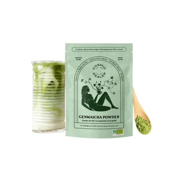 Genmaicha-jauhe LUOMU 100g ryhmässä Raaka-aineet / Juomat / Teet @ Rawfoodshop Scandinavia AB (GENMAICHA)