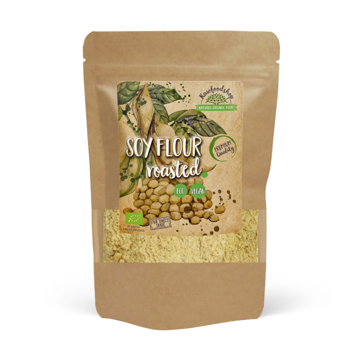 Paahdettu Soijajauho LUOMU 500g ryhmässä Raaka-aineet / Leipominen / Jauhot @ Rawfoodshop Scandinavia AB (GLUMJO003)