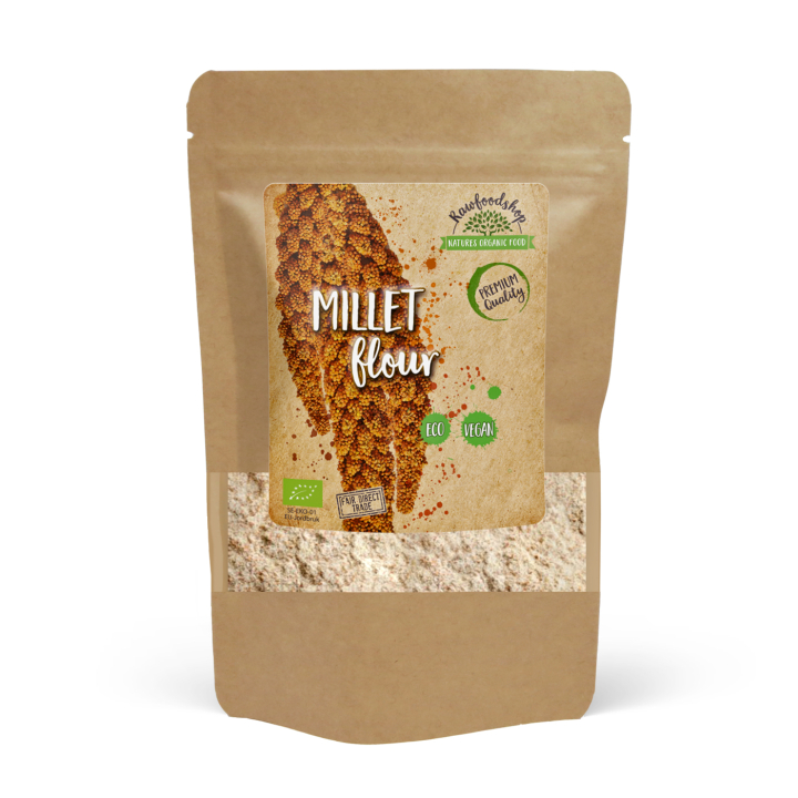 Hirssijauho LUOMU 500g ryhmässä OUTLET 20-80% @ Rawfoodshop Scandinavia AB (GLUMJOL001)