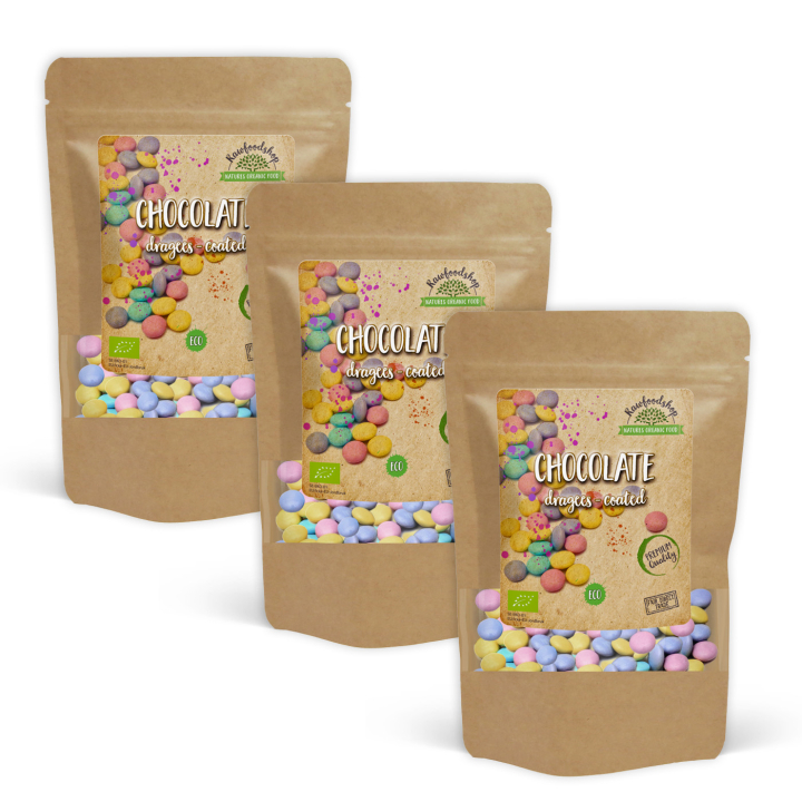 Kuorrutetut Suklaarakeet LUOMU 100g x 3 pakettia ryhmässä Raaka-aineet / Karkkia & Suklaata / Makeiset @ Rawfoodshop Scandinavia AB (HAPPIES4100-SET3)