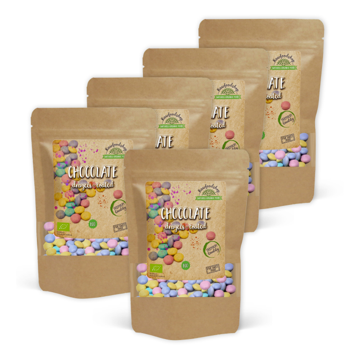 Kuorrutetut Suklaarakeet LUOMU 100g x 5 pakettia ryhmässä Raaka-aineet / Karkkia & Suklaata / Makeiset @ Rawfoodshop Scandinavia AB (HAPPIES4100-SET5)
