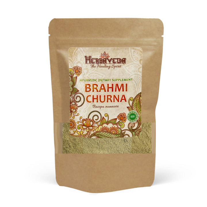 Brahmi Churna LUOMU 125g ryhmässä OUTLET 20-80% / Ravintolisät 30-50% / Ravintolisät 30% @ Rawfoodshop Scandinavia AB (HERBA16)