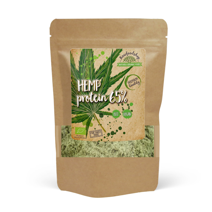 Hampuproteiini 65% LUOMU 500g ryhmässä Raaka-aineet / Terveysruoka / Hamppu @ Rawfoodshop Scandinavia AB (HMP50)