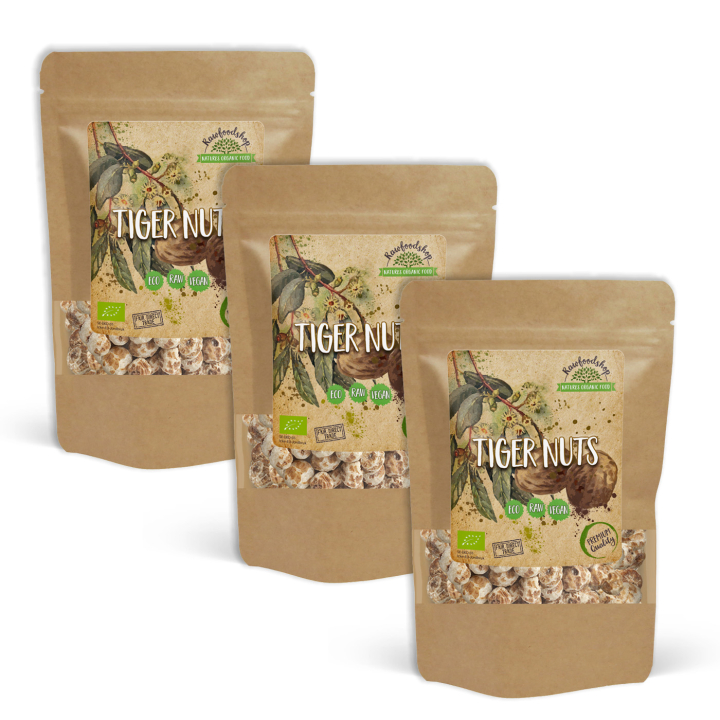 Tiikeripähkinä LUOMU 250g x 3 pakettia ryhmässä Raaka-aineet / Pähkinät / Jauhetut mantelit @ Rawfoodshop Scandinavia AB (JMT25-SET3)