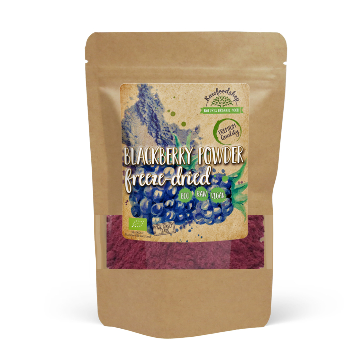 Pakastekuivattu Karhunvatukkajauhe LUOMU 100g ryhmässä Raaka-aineet / Hedelmät & Marjat / Hedelmäjauhe @ Rawfoodshop Scandinavia AB (K2007000500200-1)