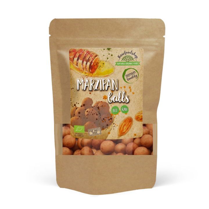 Marsipaanipallot kaakao LUOMU 100g ryhmässä Raaka-aineet / Karkkia & Suklaata / Karkkia @ Rawfoodshop Scandinavia AB (K21756)