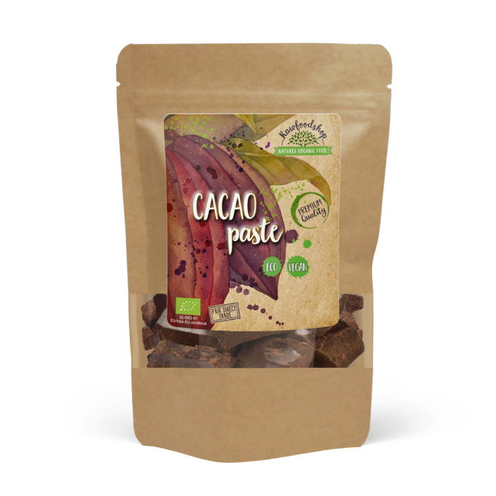 Kakaomassa 100% LUOMU 500g ryhmässä Raaka-aineet / Leipominen / Kaakaotuotteet @ Rawfoodshop Scandinavia AB (KAK4)