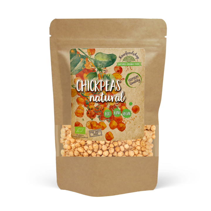 Kikherneet Kokonaiset LUOMU 1kg ryhmässä Raaka-aineet / Ruokakomero / Palkokasvit /  @ Rawfoodshop Scandinavia AB (KIKA1000)