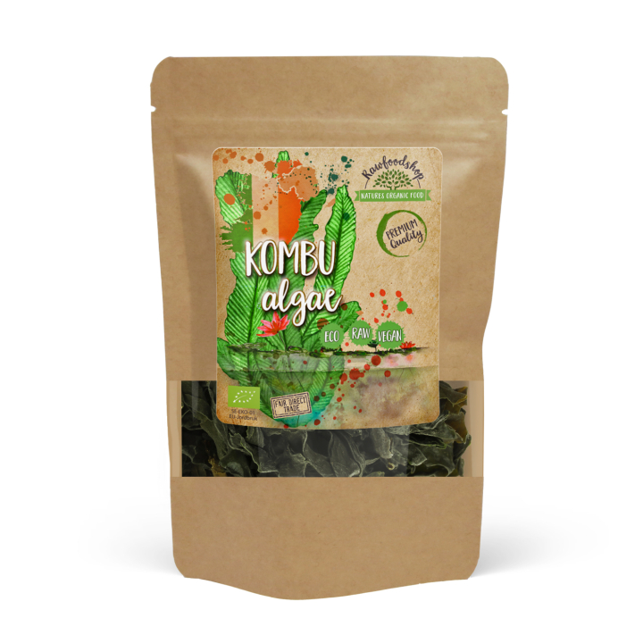 Kombu-levät LUOMU 125g ryhmässä Raaka-aineet / Terveysruoka / Levät & Merilevät @ Rawfoodshop Scandinavia AB (KOMBU01)