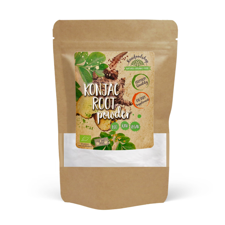 Konjak-juuri 100g ryhmässä Raaka-aineet / Leipominen / Ainesosat Muut @ Rawfoodshop Scandinavia AB (KRG10)