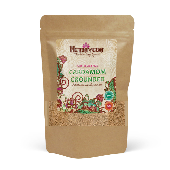 Kardemumma Jauhettu LUOMU 50g ryhmässä Raaka-aineet / Ruokakomero / Mausteet @ Rawfoodshop Scandinavia AB (KRY35)