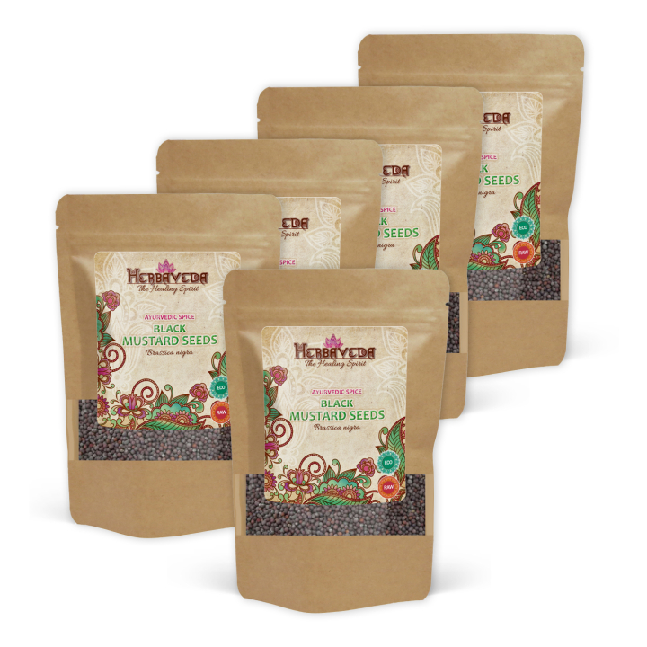 Sinapinsiemenet Mustat LUOMU 50g x 5 pakettia ryhmässä Raaka-aineet / Ruokakomero / Mausteet & Suola @ Rawfoodshop Scandinavia AB (KRY48-SET5)