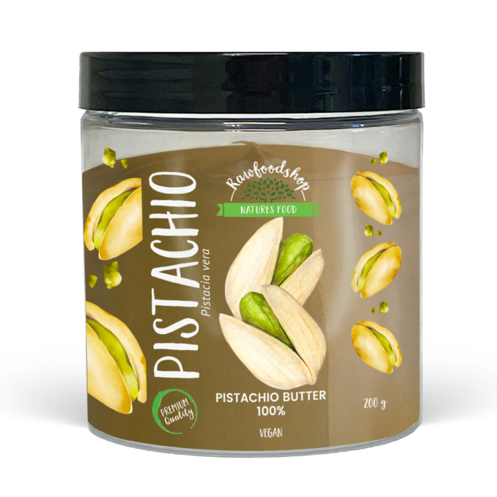 Pistaasivoi 200g ryhmässä Raaka-aineet / Pähkinät / Pähkinävoita @ Rawfoodshop Scandinavia AB (L00220BGP-2)