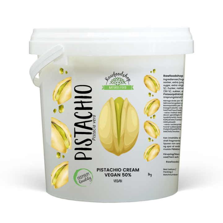 Pistaasikreemi Vegaani 50% 1kg ryhmässä Raaka-aineet / Pähkinät / Pähkinävoita @ Rawfoodshop Scandinavia AB (L00220CPO-1)