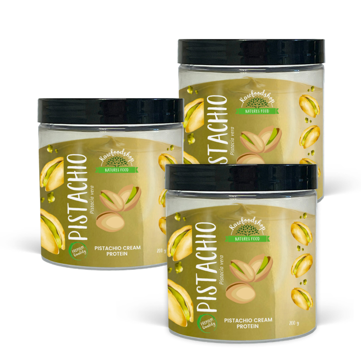 Pistaasikreemi Proteiini 200g x 3 purkkia ryhmässä Raaka-aineet / Pähkinät / Pistaasipähkinät @ Rawfoodshop Scandinavia AB (L0414030012-SET3)