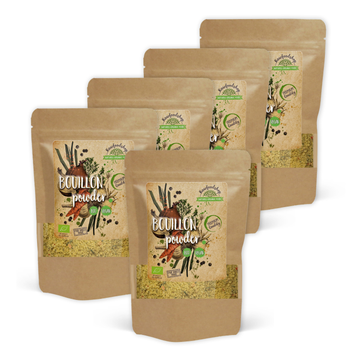 Buljonki Hiivaton LUOMU 220g x 5 pakettia ryhmässä Raaka-aineet / Ruokakomero / Mauste @ Rawfoodshop Scandinavia AB (LKRY220011E-SET5)
