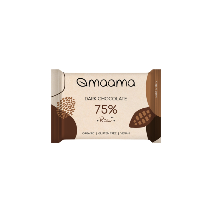 Tumma Suklaa 75% RAW LUOMU 30g ryhmässä Raaka-aineet / Karkkia & Suklaata / Suklaapatukat @ Rawfoodshop Scandinavia AB (MAAMA04)
